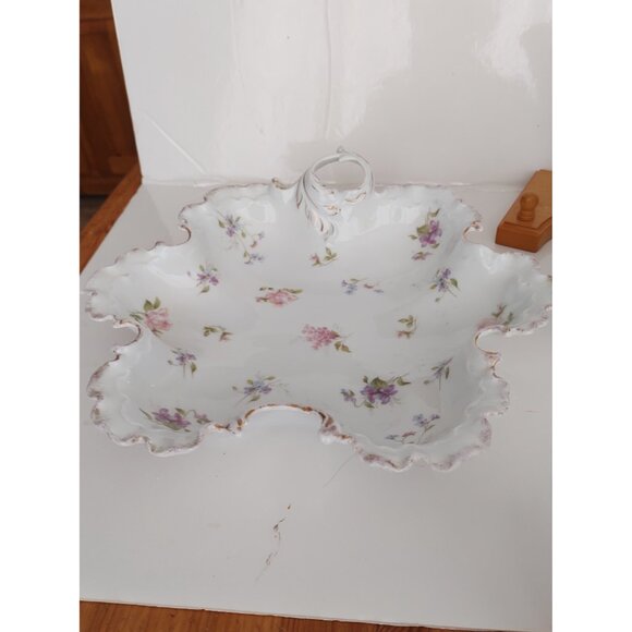 Antique ROSENTHAL MONBIJOU Scalloped Serving Platter Floral 11 3/4" x 10 1/2" - Picture 13 of 13